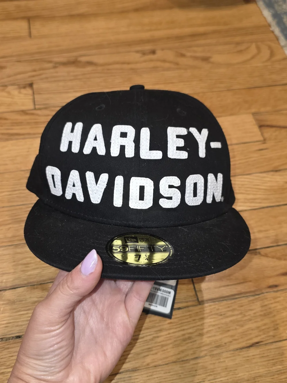 Harley-Davidson Black Cap with White Embroidered Logo
